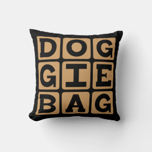 Cojín Decorativo Bolsa de perrito, sobras de restaurante
