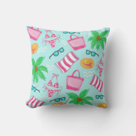 Cojín Decorativo Bolsa de toalla de palma de la toalla de bikini de