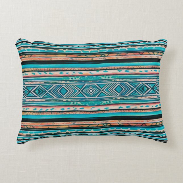 Cojín Decorativo Bolsa De Tote Inspirada En El Suroeste De Boho (Anverso)