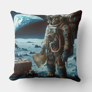 Cojín Decorativo Bolsas de Astronauta Cute Moon Fantasy