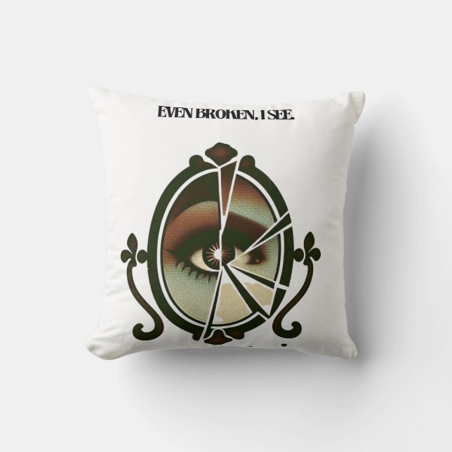 Cojín Decorativo Bolso De Tela Gigante Even Broken, I See | Emotion (Anverso)