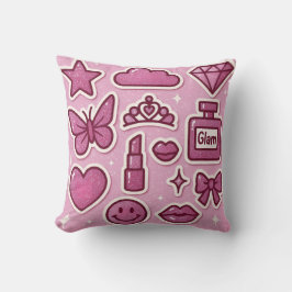 Cojín Decorativo bolso de tote de los pegatinas glam