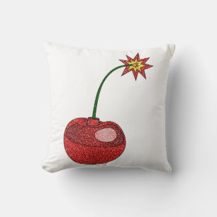 Cojín Decorativo Bomba de cerezo purpurina