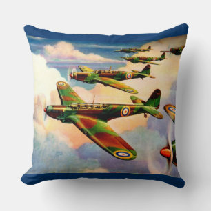 Cojín Decorativo Bombardero mediano Juvenil de Fairey británico de