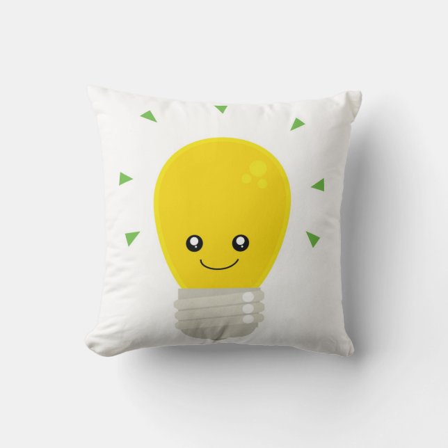 Cojín Decorativo Bombilla linda (Anverso)