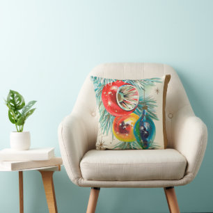Cojín Decorativo bombillas de Navidad retro