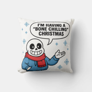 Cojín Decorativo Bone Chilling Christmas Funny Skeleton Holiday Des