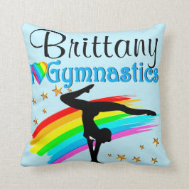 COJÍN DECORATIVO BONITA GIMNASTICA AZUL PERSONALIZADA DE PILAS
