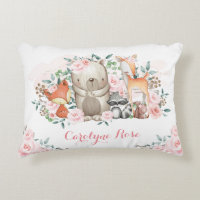 Bonito Animales De Woodland Chica De Rosas Rosa