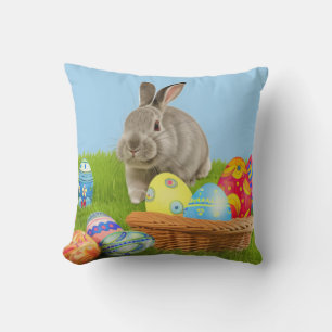 Cojín Decorativo Bonito Baño de Pascua para un ánimo positivo Throw