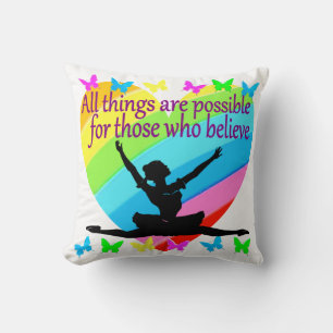 COJÍN DECORATIVO BONITO BOW TODAS LAS COSAS SON POSIBLES BALLERINA