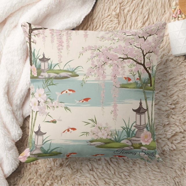 Cojín Decorativo Bonito Cherry Blossom Floral Charm (Manta)