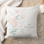 Cojín Decorativo Bonito de hogar caliente o regalo recién casado<br><div class="desc">¡El texto de esta almohada floral de lanzamiento de bonito podría ser personalizado para varias ocasiones! Regalo recién casado, regalo para el hogar, guardería de niñita, habitación dormitorio para chicas universitarios - las posibilidades son infinitas. No dudes en DM si tienes alguna solicitud de diseño. ¡Gracias por visitar mi tienda...</div>