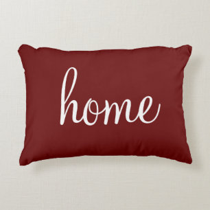Cojín Decorativo Bonito de personalizable rojo profundo