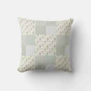 Cojín Decorativo Bonito diseño de mosaico verde suave