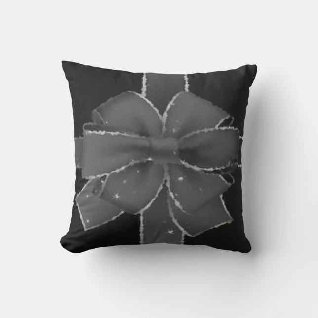 Cojín Decorativo Bonito diseño de regalo para Navidades grises (Anverso)