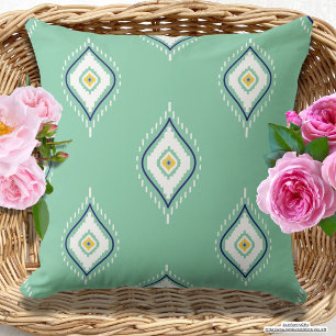 Cojín Decorativo Bonito Diseño tribal Turquoise