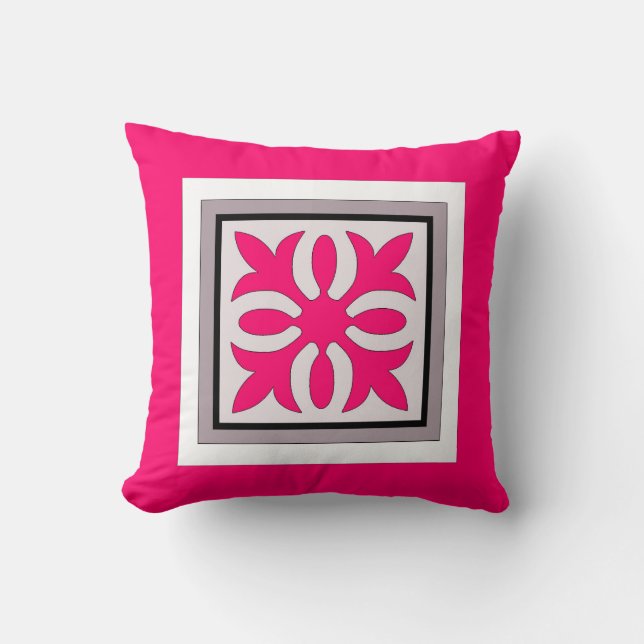 Cojín Decorativo Bonito en rosa (Anverso)