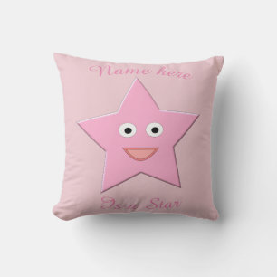 Cojín Decorativo Bonito Estrella rosa Personalizado Pillow