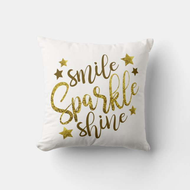 Cojín Decorativo Bonito Faux Sparklow para ella (Anverso)
