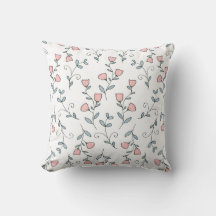 Bonito Floral Boho Rubor Lavanda rosa en blanco
