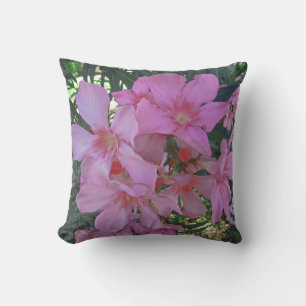 Cojín Decorativo Bonito floral Oleander rosa florón foto flor