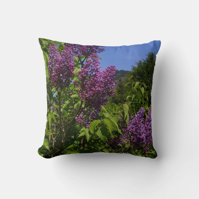 Cojín Decorativo Bonito Flores Lilac (Anverso)