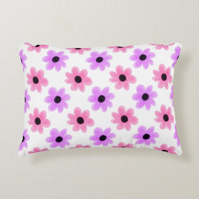 Cojín Decorativo Bonito giratoria rosa y violeta (Anverso)