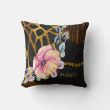 Bonito Girly Purpurina Gold Animal Print Named Gla