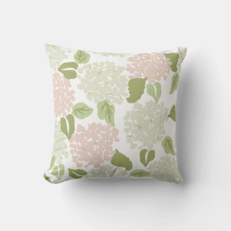 Cojín Decorativo Bonito hidrangea floral preppy clásico