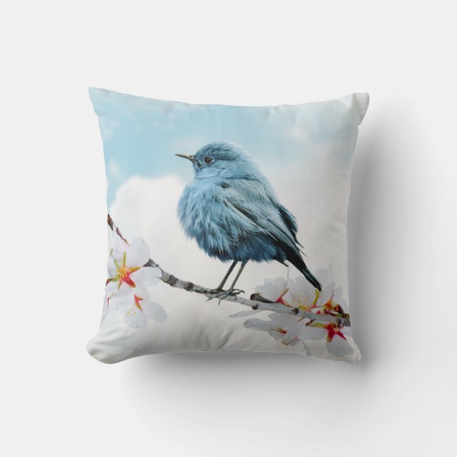 Cojín Decorativo Bonito Little Bluebird (Anverso)