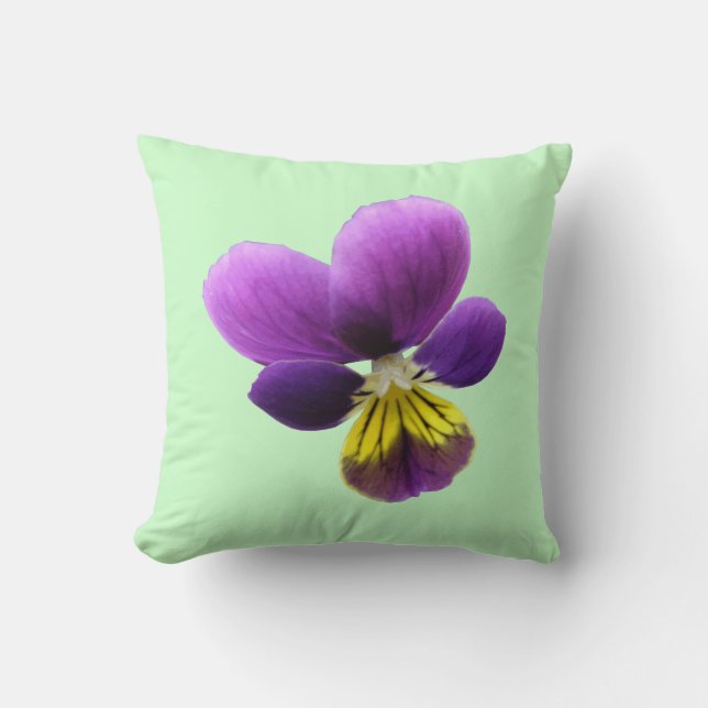 Cojín Decorativo Bonito Pansy Pillow (Anverso)