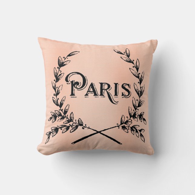 Cojín Decorativo Bonito Paris Antiguo Pillow (Anverso)