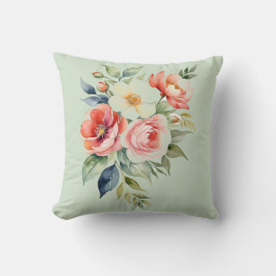 Cojín Decorativo Bonito Pastel Floral