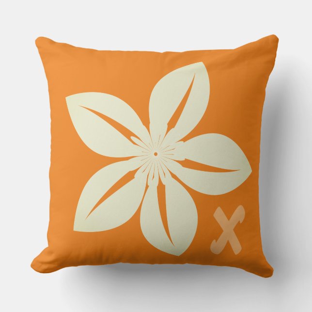 Cojín Decorativo Bonito personalizado Flor de cosecha (Anverso)