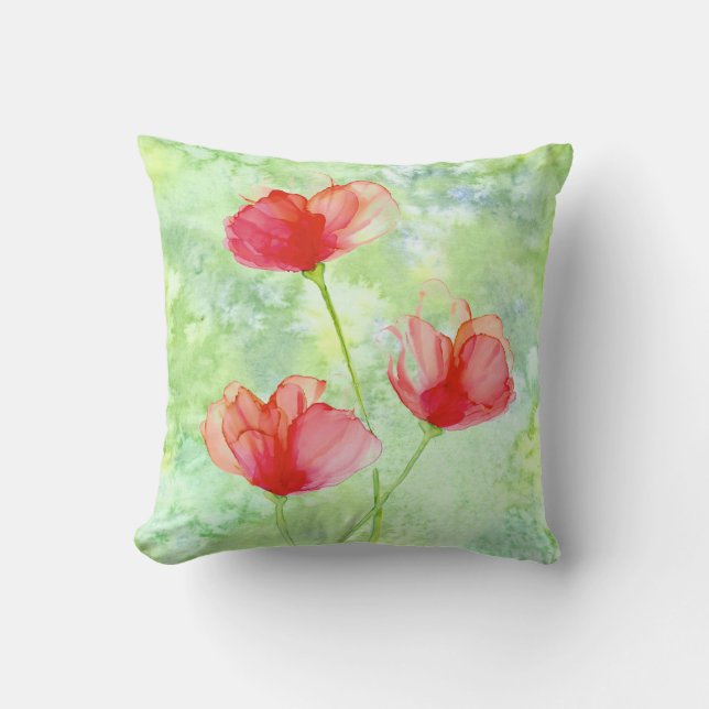 Cojín Decorativo Bonito Poppies Pillow (Anverso)