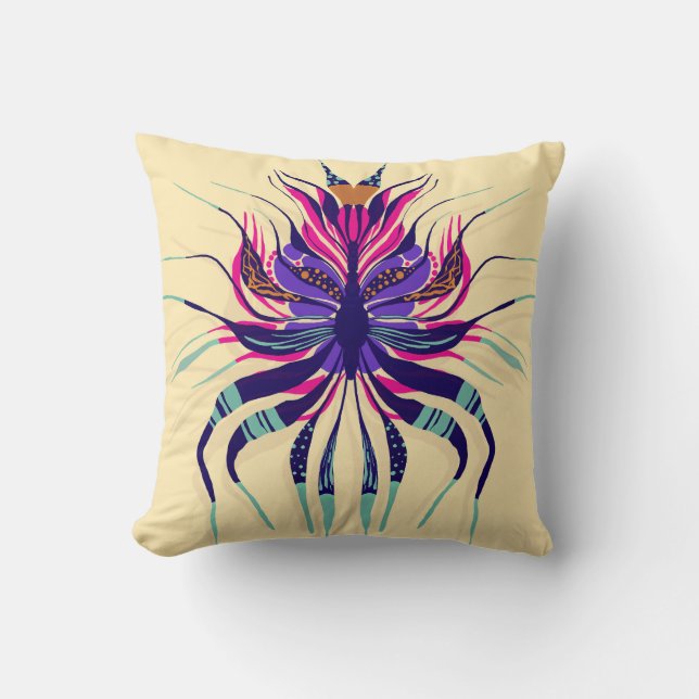 Cojín Decorativo Bonito Radiactivo - Amarillo (Anverso)