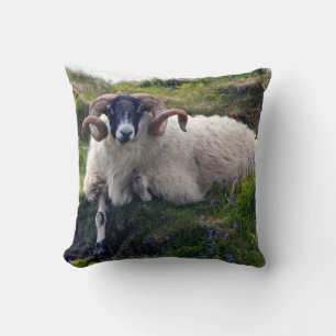 Cojín Decorativo Bonito Ram Horneado de Ram en Bluebells