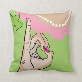 Cojín decorativo bonito real de los chicas