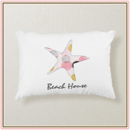 Cojín Decorativo Bonito Resumen Starfish Beach House