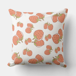 Cojín Decorativo Bonito Strawberry clásico arte de moda rosa