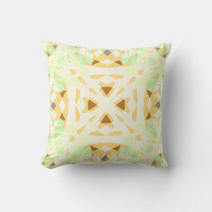 Cojín Decorativo Bonito verde marrón pastel Nursera de bebé geométr