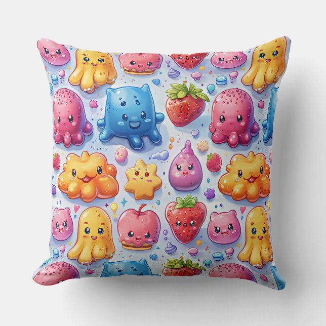 Cojín Decorativo Bonitos dulces alegres y graciosos (Anverso)