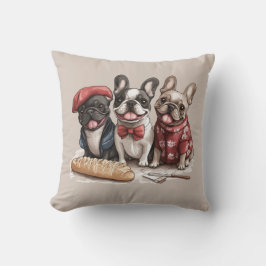 Cojín Decorativo Bonjour Bulldogs Franceses