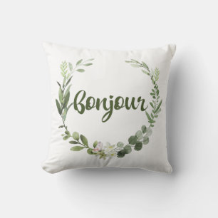 Cojín Decorativo Bonjour Hello French