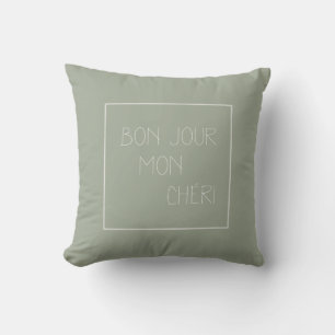 Cojín Decorativo Bonjour Mon Chéri - Hola Darling - Francés