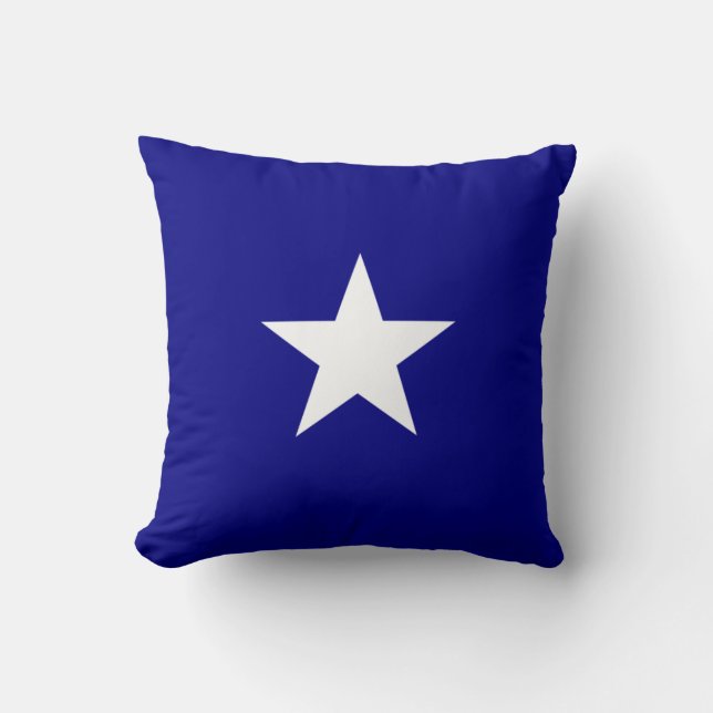 Cojín Decorativo Bonnie Blue Flag Estrella Blanca (Anverso)