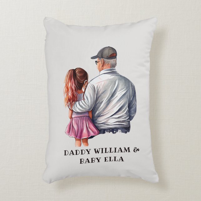 Cojín Decorativo Bono padre y hija (14) (Frente (Vertical))