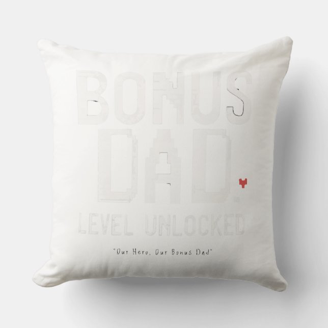 Cojín Decorativo Bonus Dad Hearst Pillow Regalo del hijo de hija (Anverso)