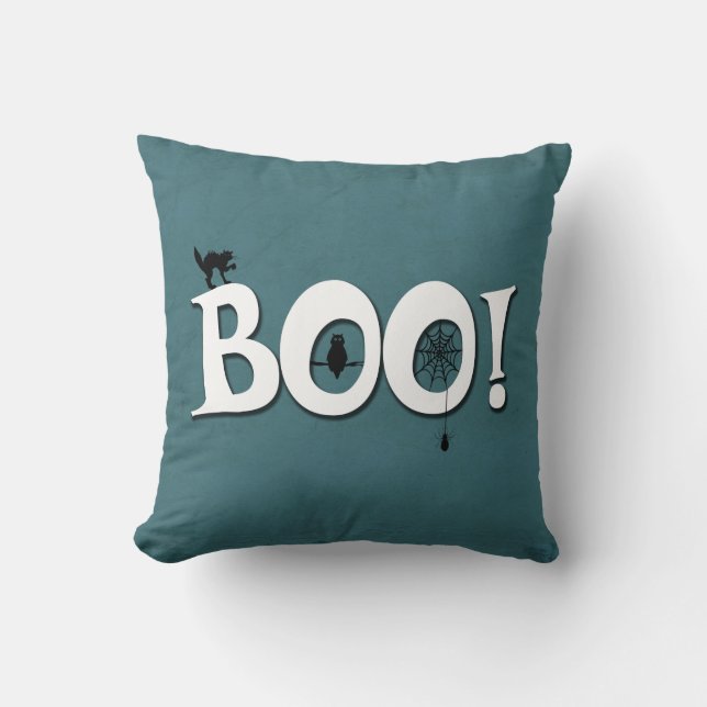 Cojín Decorativo ¡Boo! (Anverso)